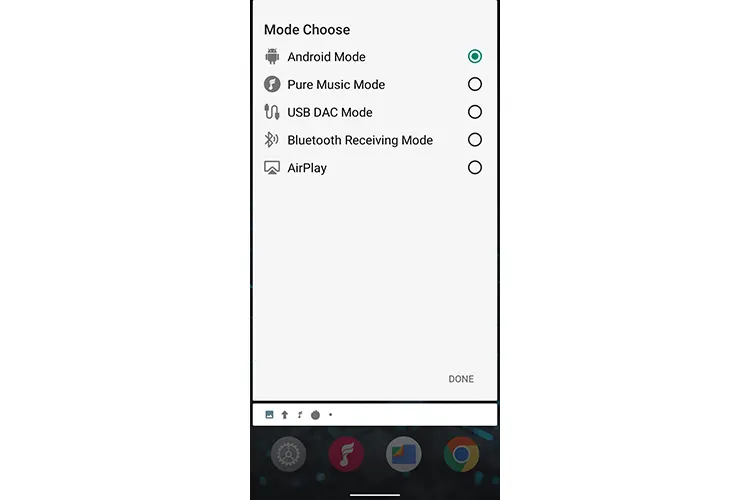 FiiO M23 modes