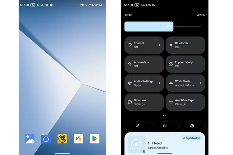 HiBy R6 III 2025 home screen and navigation