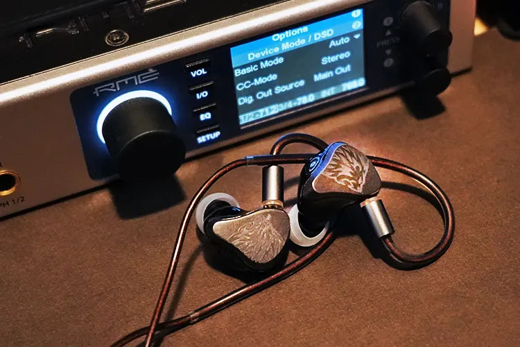 HiBy Yvain beside RME ADI-2 Pro DAC