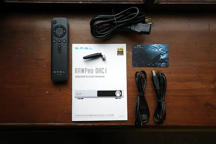 SMSL RAWPro-DAC1 accessories