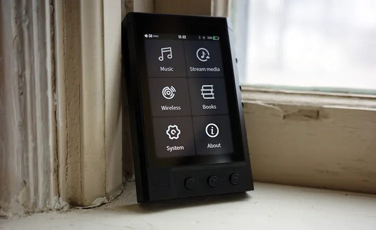 TempoTec V3 standing upright beside a window