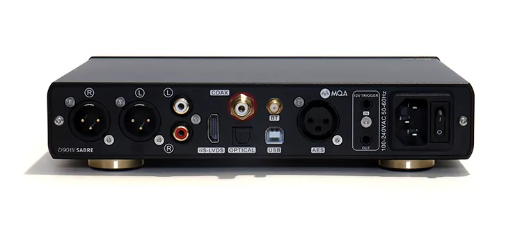 Topping D90 III Sabre rear panel